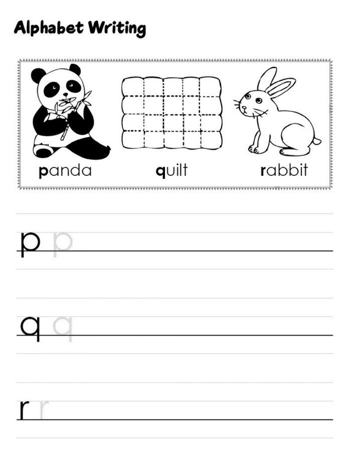 Valentine's Day-themed worksheet for kindergarteners to learn the alphabet