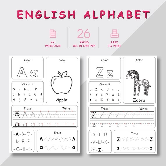 Valentine's Day themed alphabet practice worksheet for kindergarten students