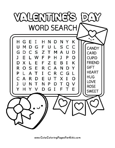 Fourth grade students engage with a 23-word Valentine's Day word search puzzle worksheet labeled number 15.