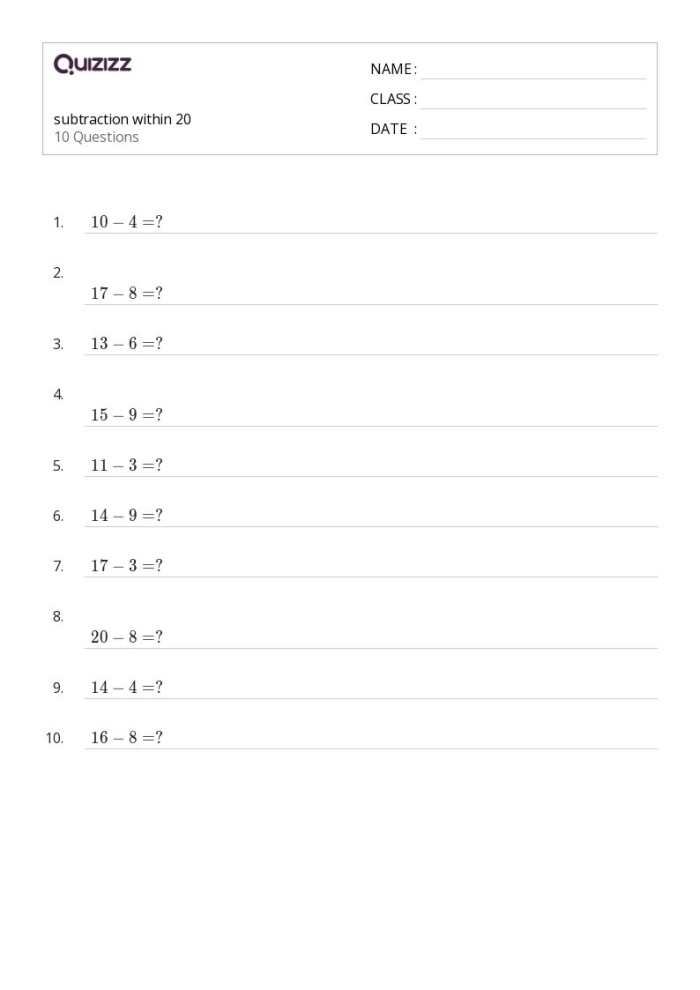 Valentine's Day Math Puzzle Activity 6 for Early Elementary Addition and Subtraction Practice A first grade student solving a Valentine's Day themed math puzzle with hearts and addition and subtraction problems within 20