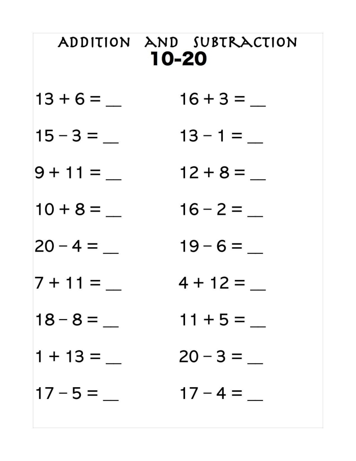 Valentine’s Day Math Puzzle Addition and Subtraction Within 20 Worksheet 17 First grade student working on a Valentine’s Day themed addition and subtraction math puzzle worksheet