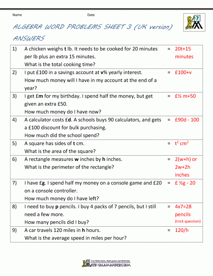 Variable Expression Word Problems Matching Activity for Grade 6 Math - Image 8 Sixth-grade students matching variable expression word problems to algebraic expressions with mixed operations