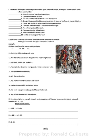 Two-page worksheet designed to enhance sentence structure in history writing Vary Sentence Patterns worksheet for sixth graders focusing on diverse writing techniques