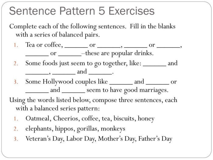 Worksheet image for teaching sentence variation in sixth grade history lessons Vary Sentence Patterns worksheet designed for sixth graders to enhance their writing skills