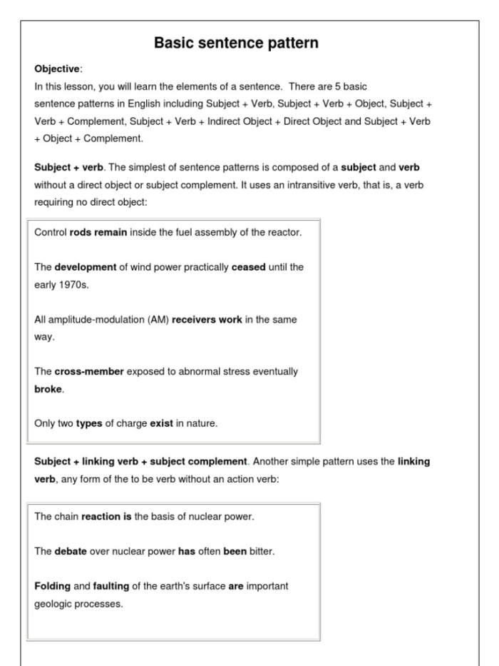 Engaging writing worksheet for sixth grade students to practice varying sentence structures Vary Sentence Patterns worksheet designed for sixth graders to enhance their writing skills
