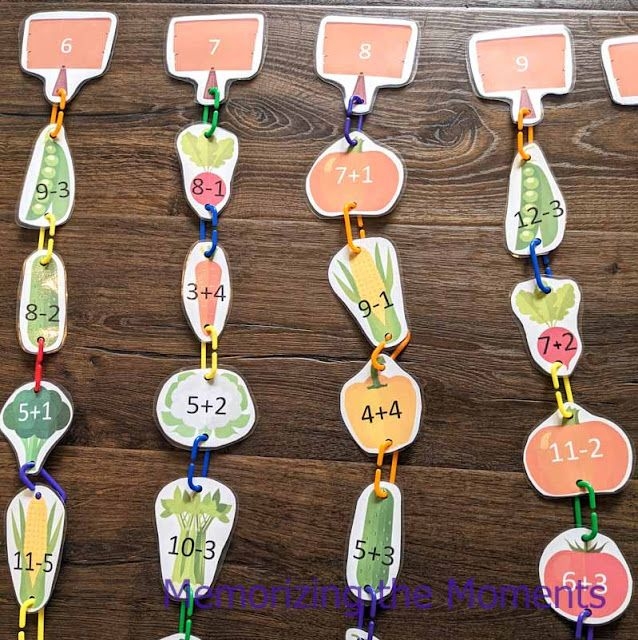Grammar and Mechanics worksheet for Pre-K Veggies Addition worksheet for Pre-K