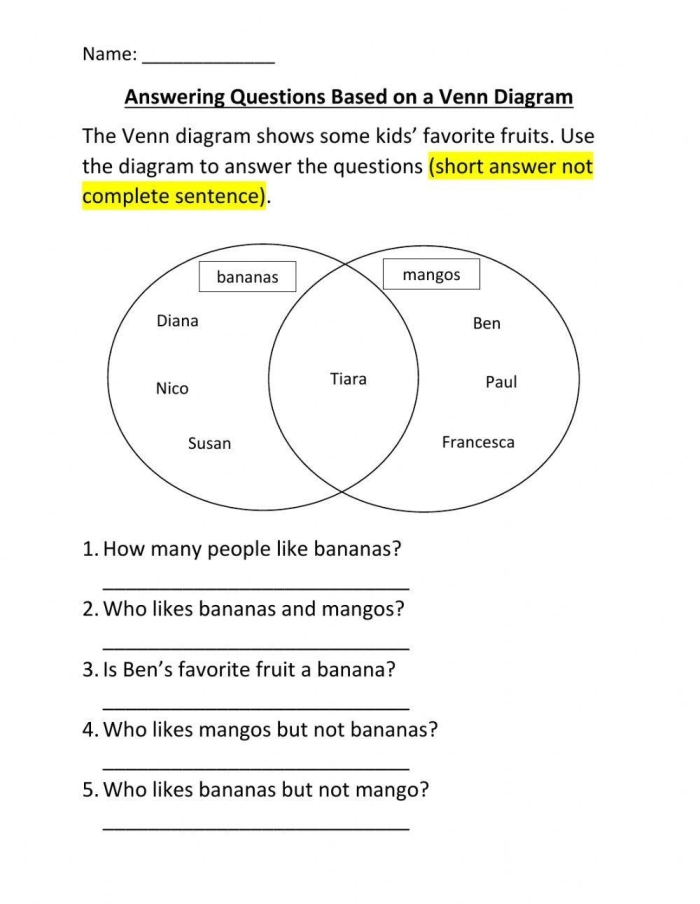 Two-circle Venn diagram graphic organizer template for comparing and contrasting science concepts in multiplication lessons