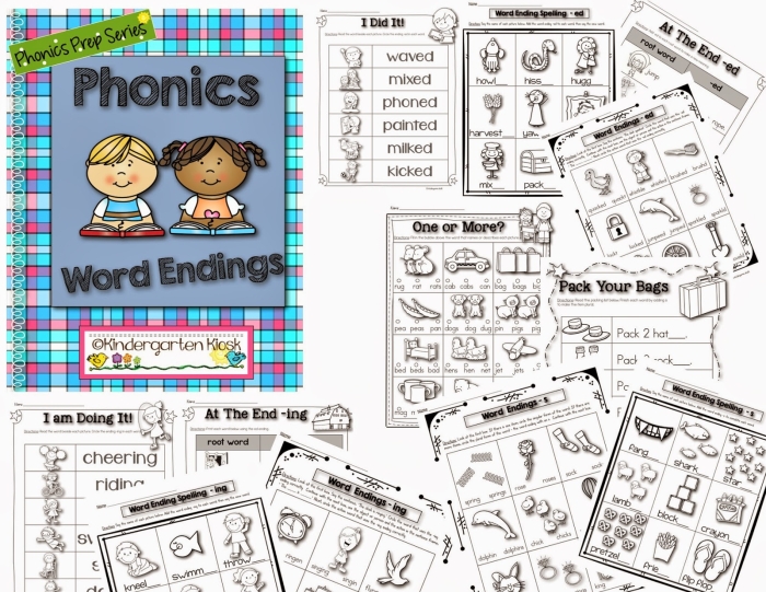 Second grade student practicing verb conjugations with -ed and -ing endings on a worksheet