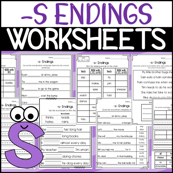 Third grade worksheet focusing on verb endings by adding ed and ing to words