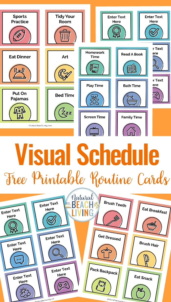 Visual Schedule Template worksheet designed for Pre-K learners to help them manage their daily activities. Customizable visual schedule for young children to enhance their planning skills.