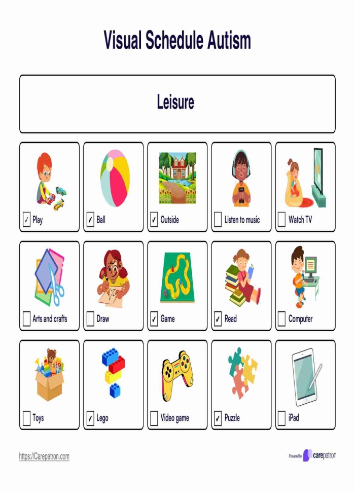 Visual Schedule Template worksheet designed for Pre-K geography learning