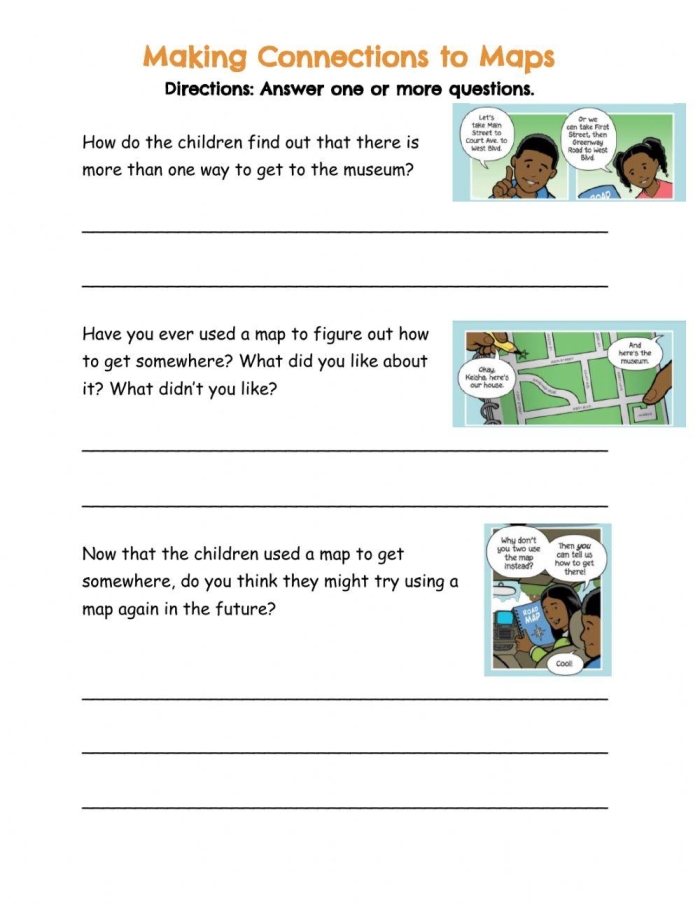 Vocabulary Connections Map worksheet for fourth graders to explore new vocabulary relationships