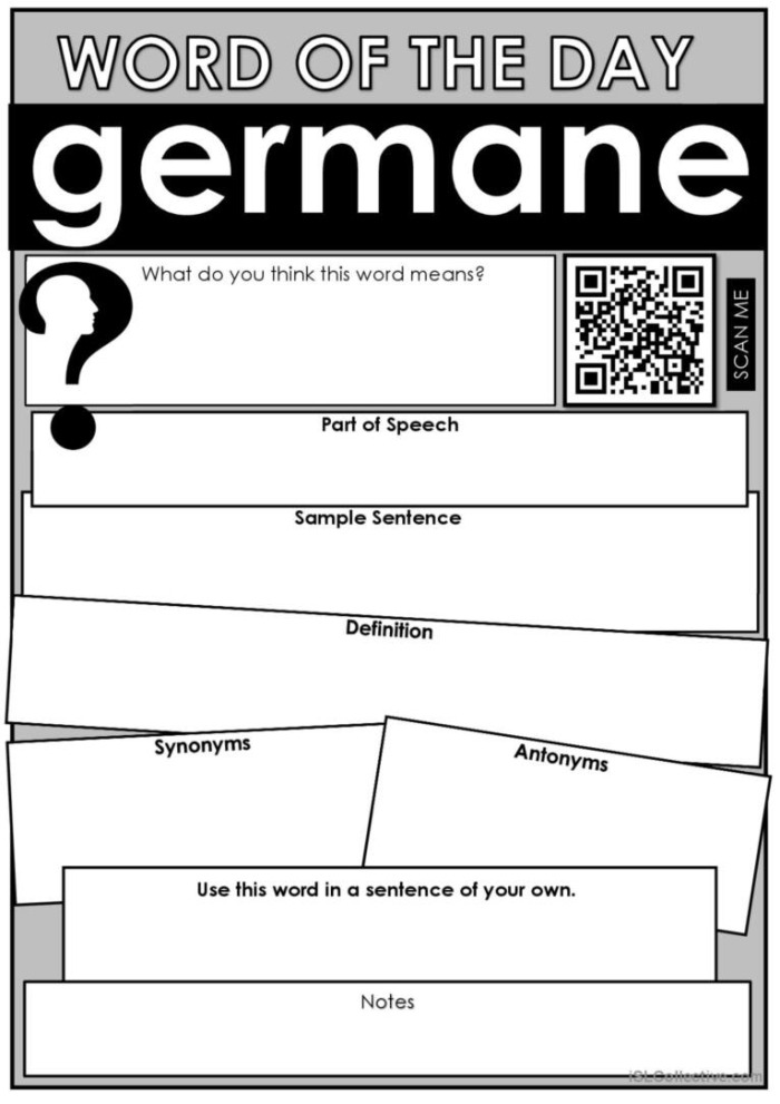 Fourth grade worksheet featuring a Vocabulary Connections Map to help students learn exponents and roots