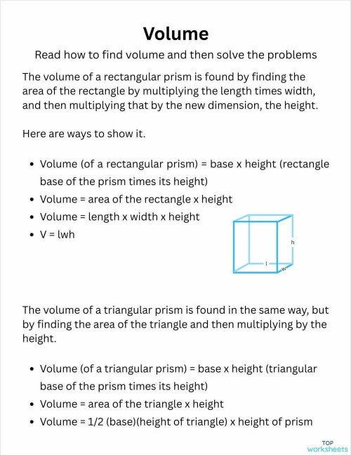 Sixth Grade Geometry Practice: Finding Volume of Rectangular Prisms With Fractions A sixth-grade student solving volume problems for rectangular prisms using fractional measurements on a geometry worksheet