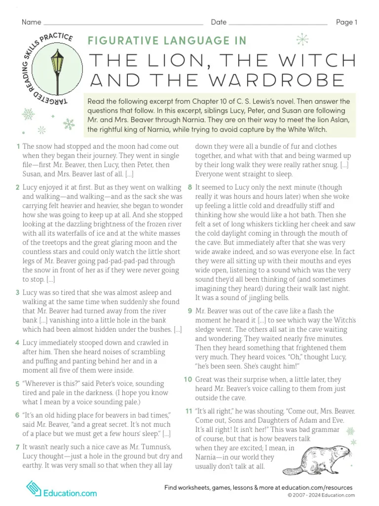 Fifth grade reading worksheet focusing on point of view analysis for the novel Walk Two Moons