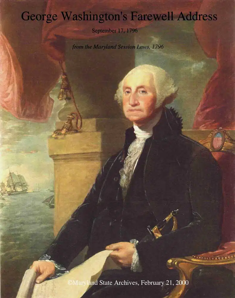 Students analyzing excerpts from George Washington's Farewell Address to understand early American nation-building challenges and leadership principles