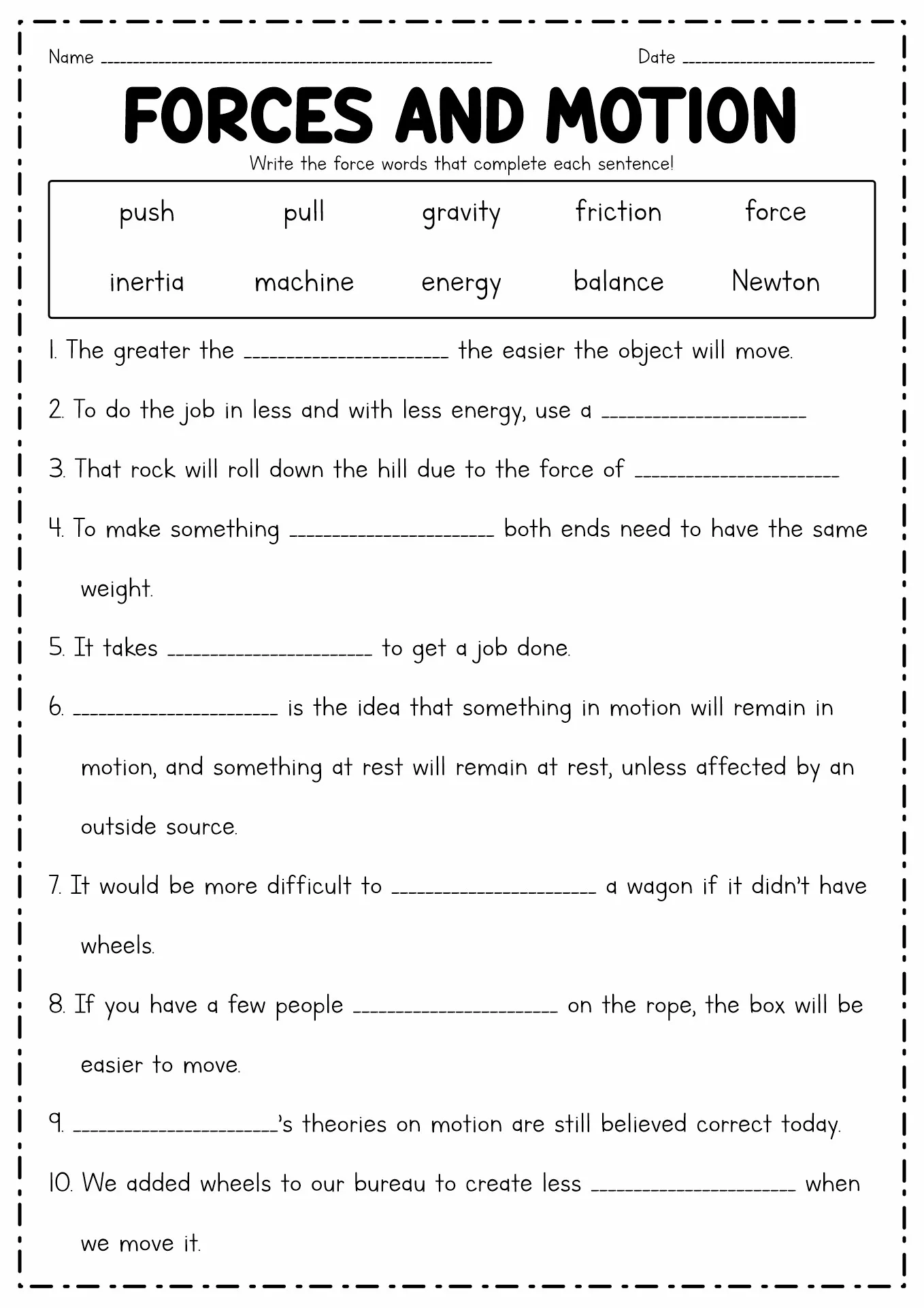 Illustration of the water cycle highlighting energy and forces for sixth-grade students