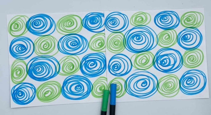 Fifth grade science student completing a water cycle matching worksheet for test review