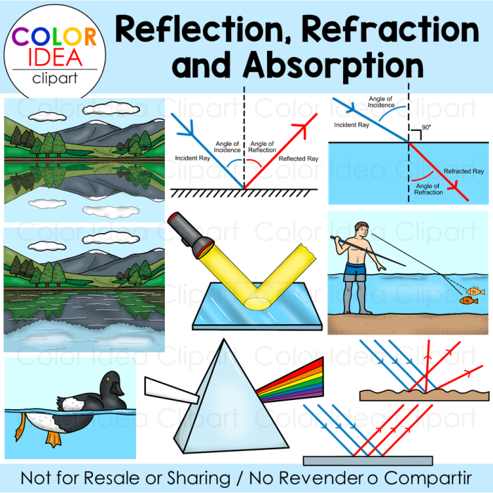 Transmission Absorption and Reflection Worksheet 14 for Middle School Science Sixth grade science worksheet illustrating the principles of wave transmission, absorption, and reflection