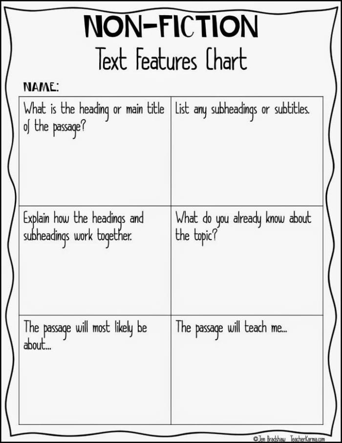 Nonfiction Text Features Wild Wild Weather Reading Worksheet 10 Third grade student completing a nonfiction text features worksheet about extreme weather patterns