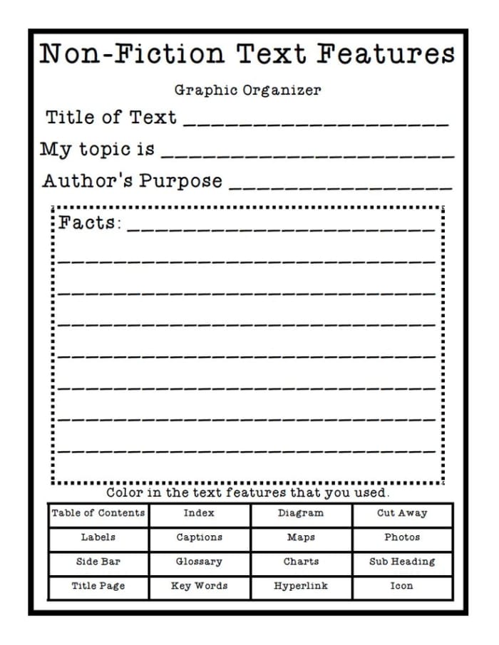Reading worksheet for Third Grade Worksheet illustrating nonfiction text features related to extreme weather for third graders. Nonfiction Text Features: Wild, Wild Weather worksheet for reading practice.