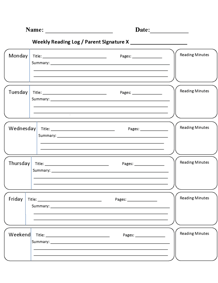 Engaging reading log to track weekly reading progress and enhance language skills Weekly Reading Log worksheet designed for second graders focused on subtraction activities