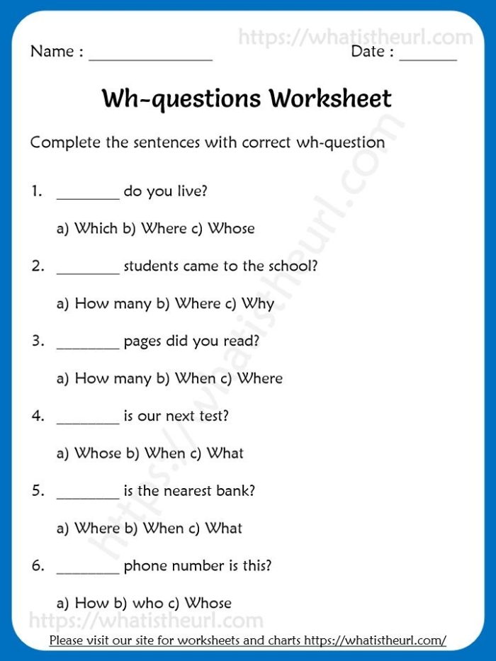 Third grade reading worksheet focused on identifying Wh questions within a dog park story