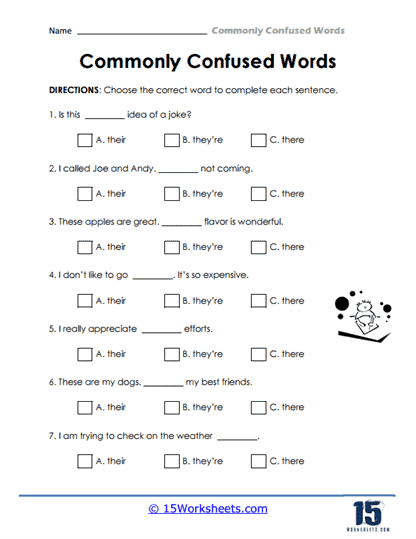 Sixth grade grammar worksheet focusing on the correct usage of who versus whom