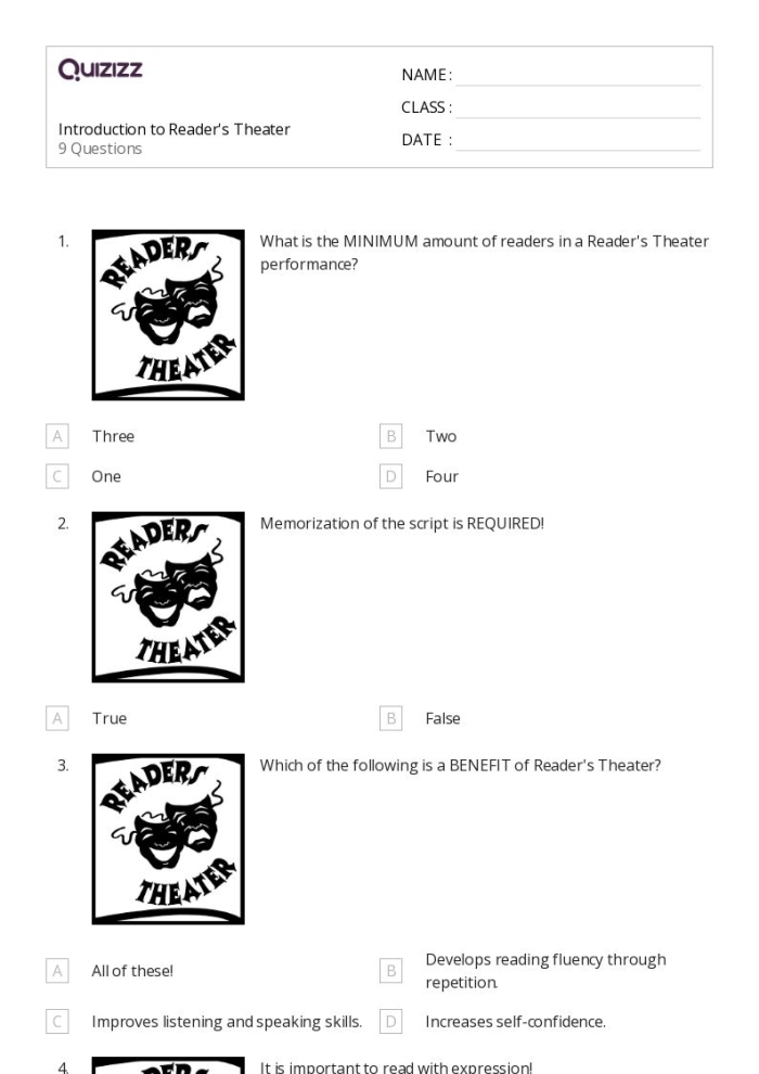 Third grade students practicing a winter camping script for a Reader Theater reading comprehension exercise