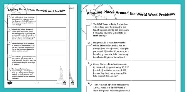 Third grade math worksheet featuring winter themed multi-step word problems with mixed operations