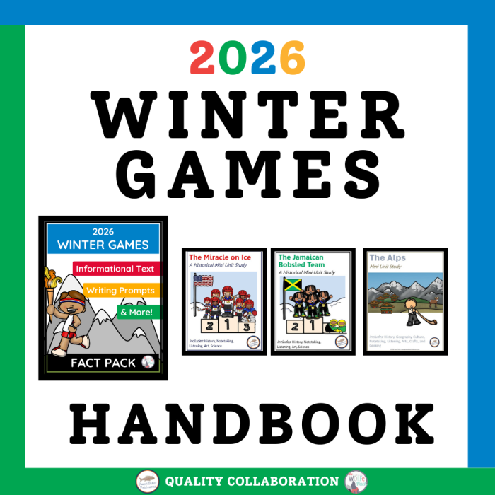 Third grade students practicing nonfiction text features with a Winter Olympics worksheet