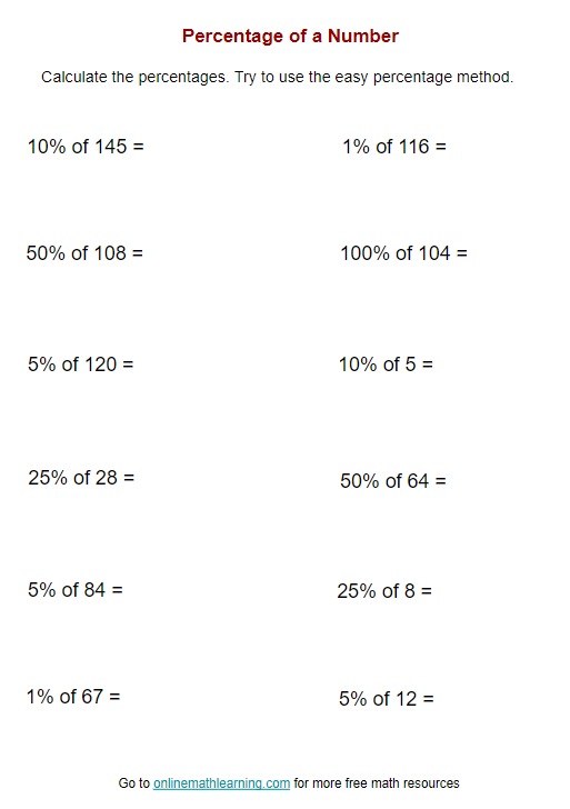 Sixth grade student calculating winter sale price percentages on a festive themed worksheet