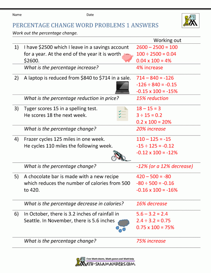 Sixth grade students practicing math skills with a winter sale percentage worksheet