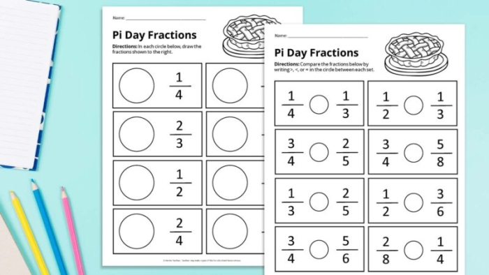 Educational handout exploring the significance of the irrational number Pi in geometry. Worksheet on the concept of Pi, featuring illustrations and explanations for seventh graders.