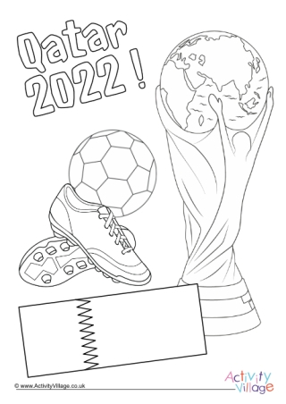 World Cup Color-by-Number worksheet for kindergarten students to practice numbers and counting