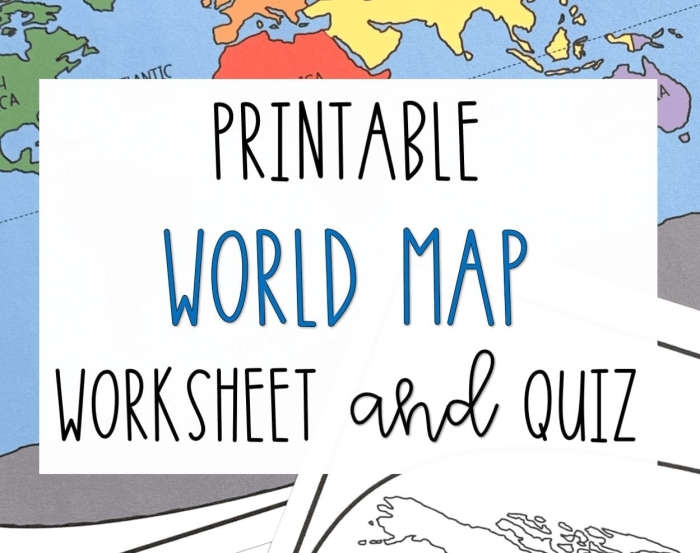 World Map Activity worksheet for second graders featuring key locations to color and label