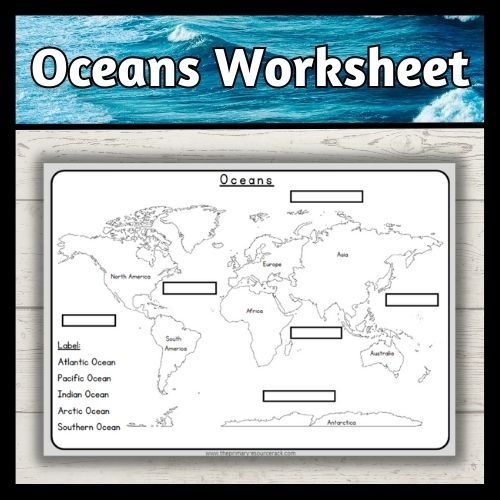 Data and Graphing worksheet for Fourth Grade World Oceans worksheet for Fourth Grade