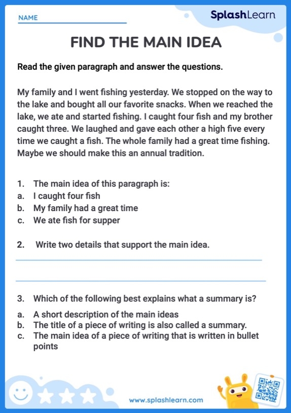 Third grade handwriting worksheet featuring a graphic organizer about the Wright Brothers main idea