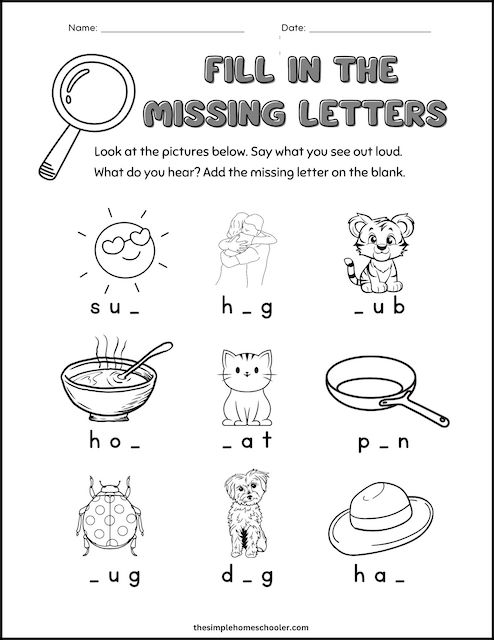 Engaging worksheet to help little learners practice letter writing and sound recognition in sports context Worksheet featuring the "Write the Missing Letter: Sports Fun" activity for kindergarten students