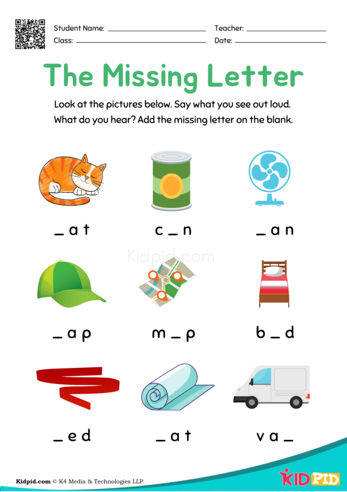 Engaging Write the Missing Letter: Sports Fun worksheet for kindergarten students Worksheet for kids to practice writing missing letters related to sports activities