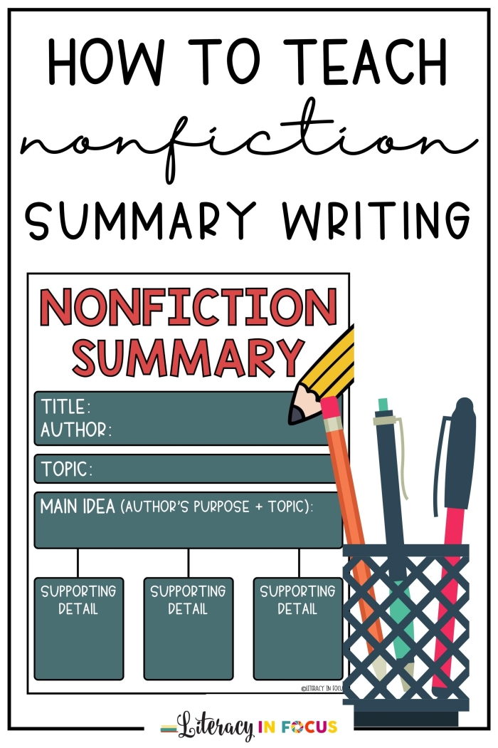 Worksheet for summarizing nonfiction content about the Mimic Octopus for fourth graders