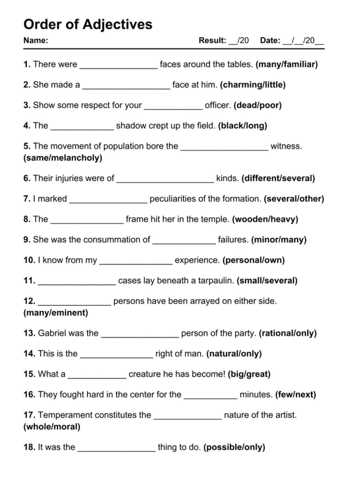 Engaging worksheet illustrating the impact of adjectives in writing for young learners Writing With Adjectives worksheet for third graders focusing on sensory words comparison