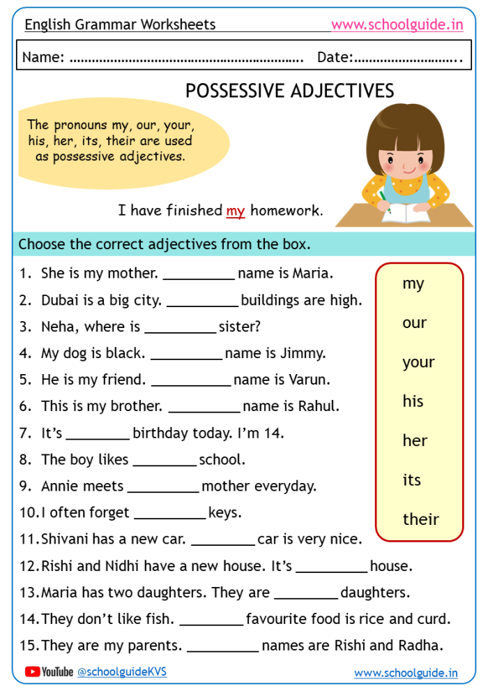 Engaging activity for enhancing descriptive writing skills with adjectives Worksheet demonstrating the impact of sensory adjectives in writing for third graders