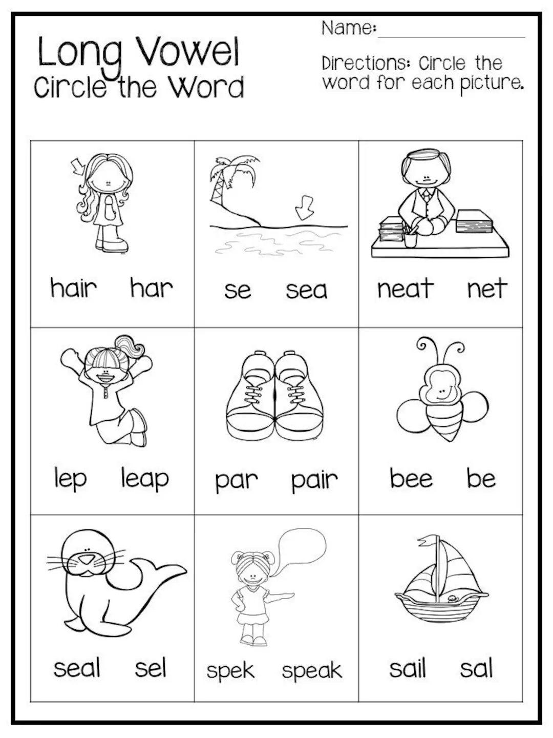 Vowel Sounds Y Worksheet Long E and Long I Practice 7 Second grade worksheet for sorting words where Y makes a long E sound like baby or long I sound like spy