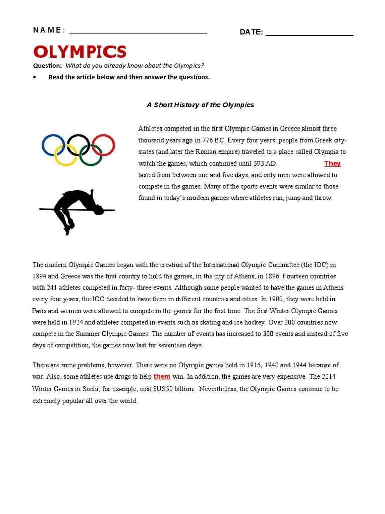 1896 Olympics themed alphabet learning sheet for third graders, image 23 Third grade worksheet about the 1896 Olympics in Greece with alphabet activities