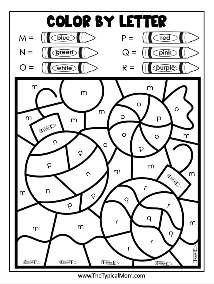 Fun mixed operations activity with color by letters worksheet for young learners, image 13 Kindergarten children coloring a color by letters worksheet to practice ABC recognition
