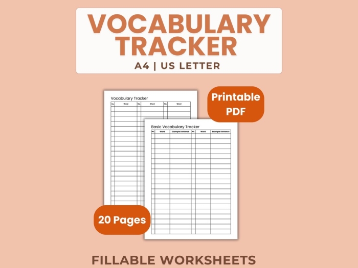 Engaging worksheet for middle school students to develop a deeper understanding of academic words Academic Vocabulary Tracker worksheet designed for sixth graders to enhance their academic vocabulary skills