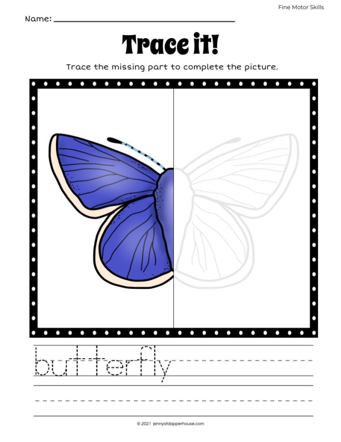 All About Butterflies worksheet image for first graders Labeled diagram of a monarch butterfly for a first-grade subtraction worksheet
