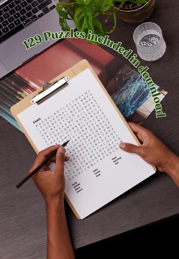 Colorful Animal Word Search worksheet for teaching second graders about mammals
