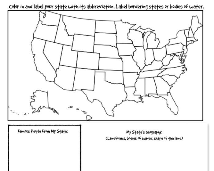 Coloring and handwriting worksheet about Wisconsin for first graders, image 8 First Grade Badger State worksheet featuring Wisconsin symbols to color and practice handwriting